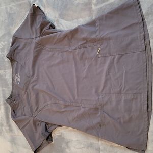 Charcoal Grey Cherokee Infinity Scrub Top Size M